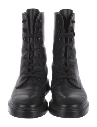 Stuart Weitzman Leather Combat Boots