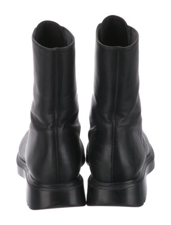 Stuart Weitzman Leather Combat Boots