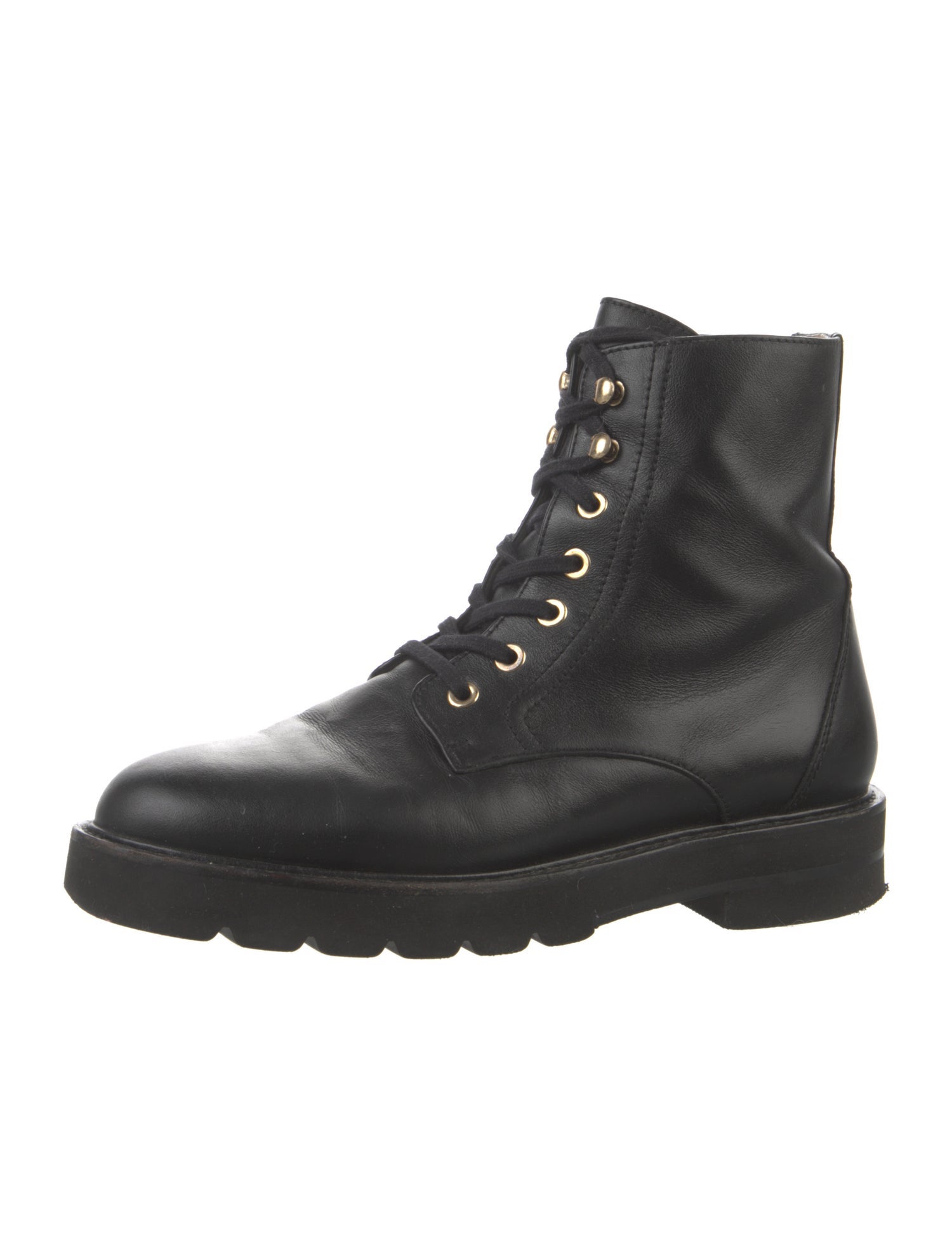 Stuart Weitzman Leather Combat Boots