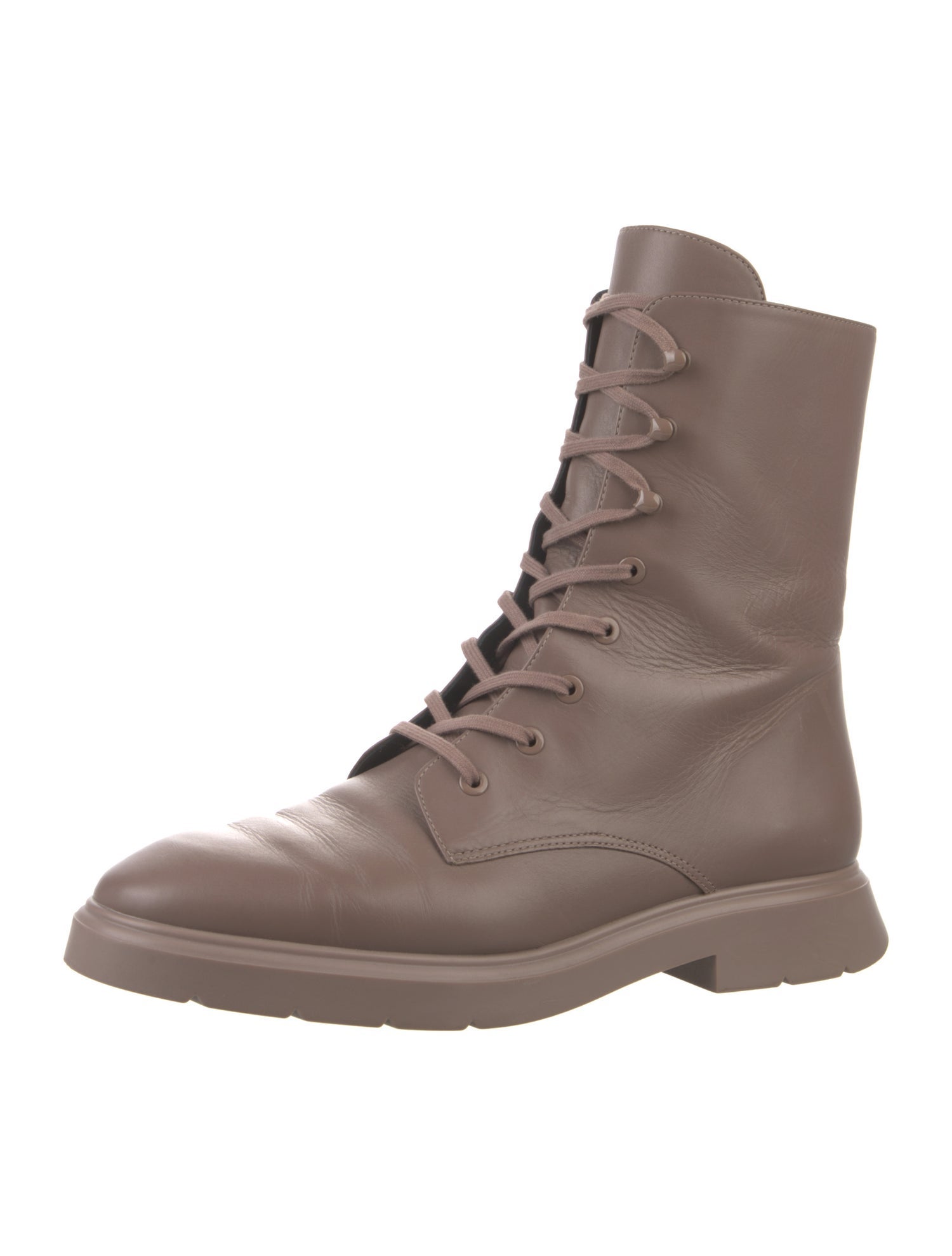 Stuart Weitzman Leather Combat Boots