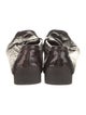 Stuart Weitzman Patent Leather Chain-Link Accents Loafers
