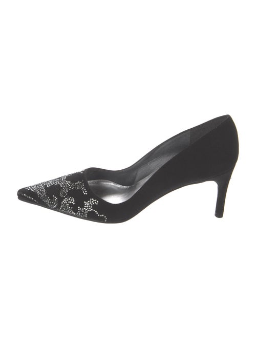 Stuart Weitzman Patent Leather Crystal Embellishments Pumps