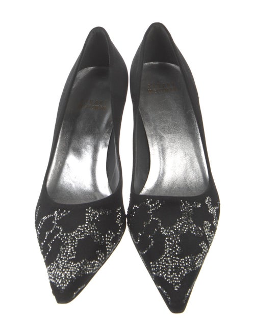 Stuart Weitzman Patent Leather Crystal Embellishments Pumps