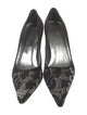 Stuart Weitzman Patent Leather Crystal Embellishments Pumps