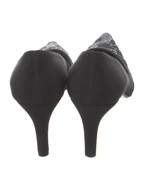 Stuart Weitzman Patent Leather Crystal Embellishments Pumps