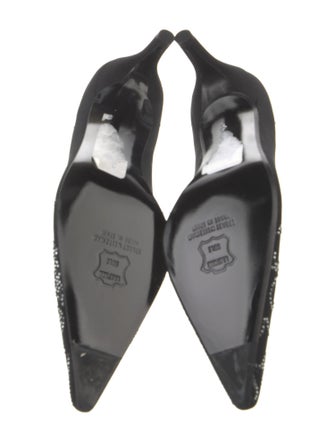 Stuart Weitzman Patent Leather Crystal Embellishments Pumps