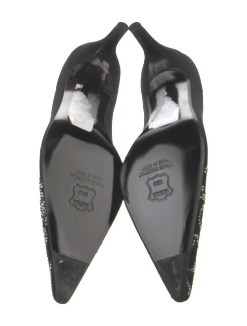 Stuart Weitzman Patent Leather Crystal Embellishments Pumps