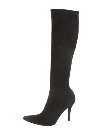 Stuart Weitzman Suede Sock Boots