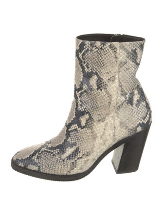 Stuart Weitzman Leather Animal Print Boots