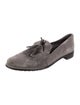 Stuart Weitzman Suede Tassel Accents Loafers