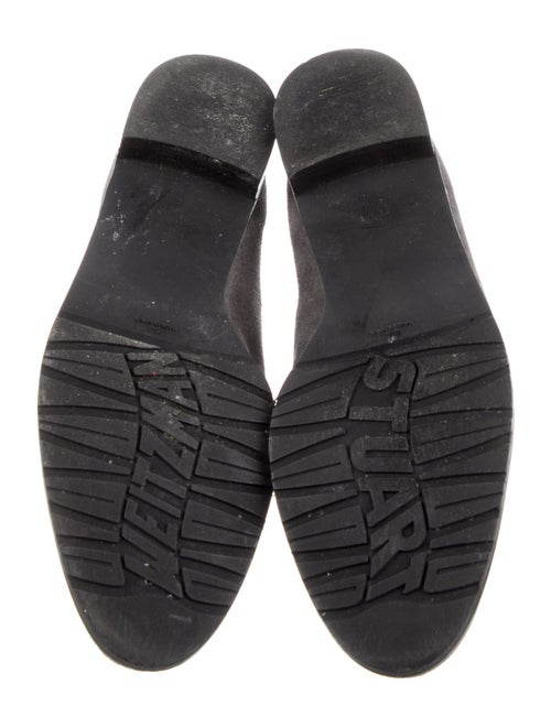 Stuart Weitzman Suede Tassel Accents Loafers