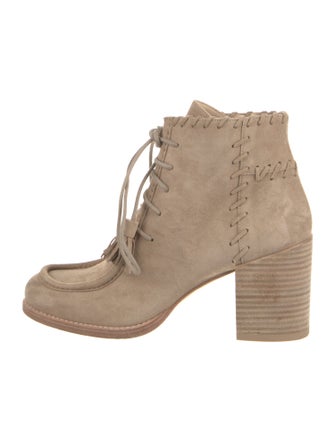 Stuart Weitzman Suede Lace-Up Boots