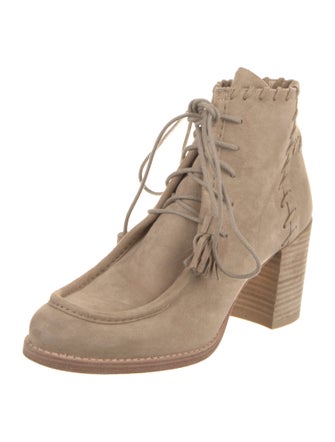 Stuart Weitzman Suede Lace-Up Boots