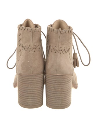 Stuart Weitzman Suede Lace-Up Boots