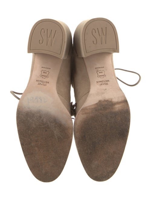 Stuart Weitzman Suede Lace-Up Boots