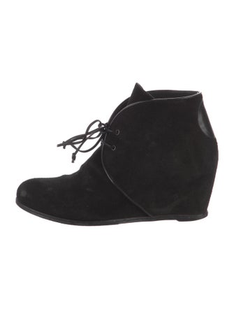 Stuart Weitzman Suede Lace-Up Boots