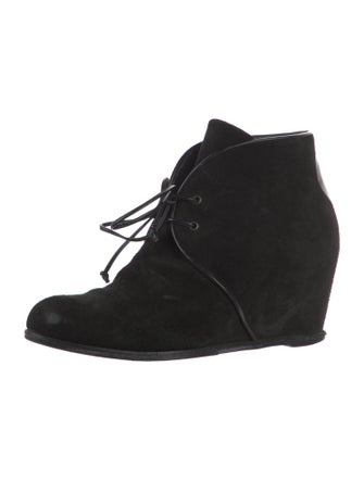 Stuart Weitzman Suede Lace-Up Boots
