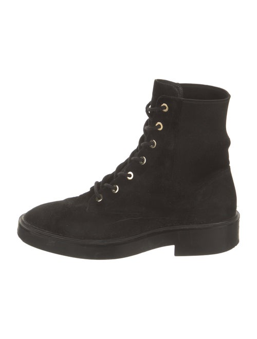 Stuart Weitzman Suede Combat Boots