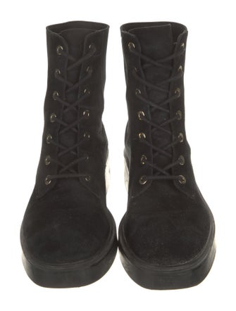 Stuart Weitzman Suede Combat Boots