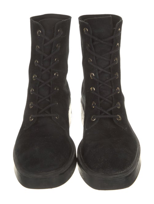 Stuart Weitzman Suede Combat Boots