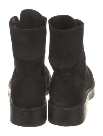Stuart Weitzman Suede Combat Boots