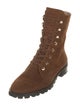 Stuart Weitzman Suede Combat Boots