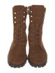 Stuart Weitzman Suede Combat Boots