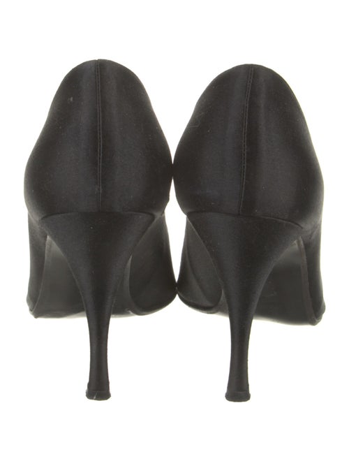 Stuart Weitzman Satin Floral Print Pumps