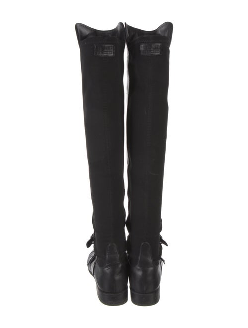 Stuart Weitzman Leather Lace-Up Boots