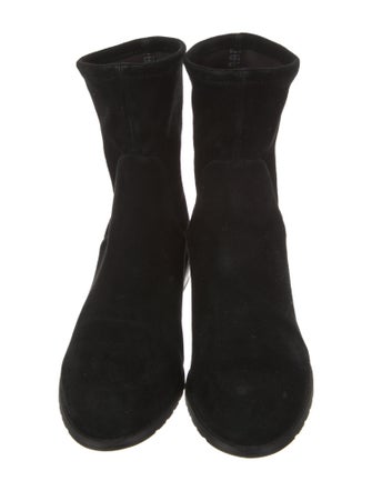 Stuart Weitzman Suede Combat Boots