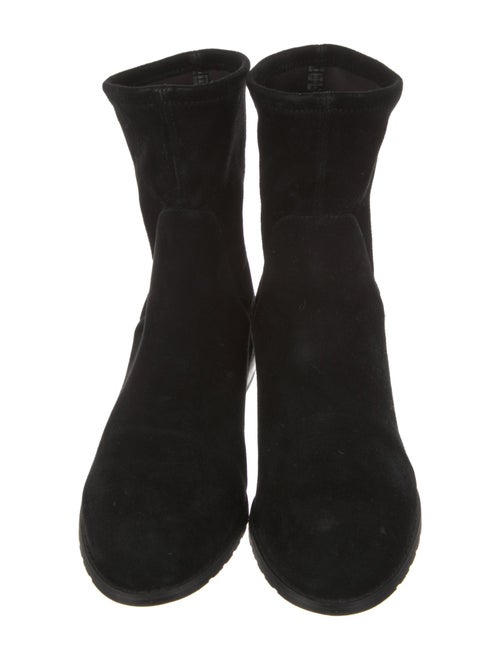 Stuart Weitzman Suede Combat Boots