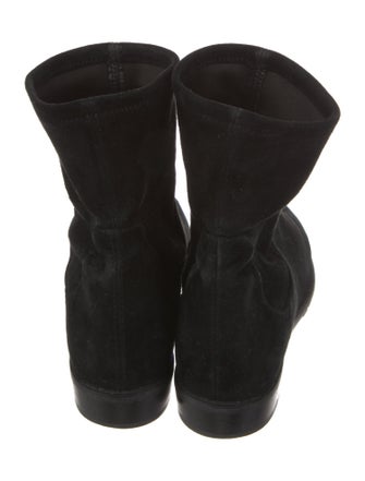 Stuart Weitzman Suede Combat Boots