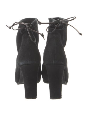 Stuart Weitzman Suede Lace-Up Boots
