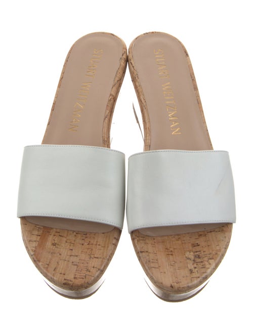 Stuart Weitzman Leather Slides
