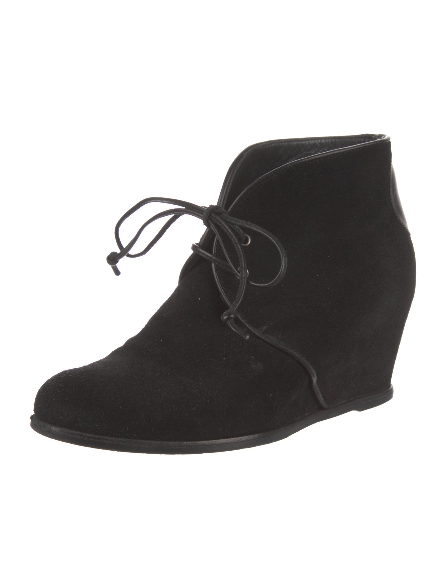 Stuart Weitzman Suede Lace-Up Boots