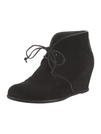 Stuart Weitzman Suede Lace-Up Boots