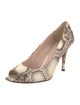 Stuart Weitzman Leather Animal Print Pumps