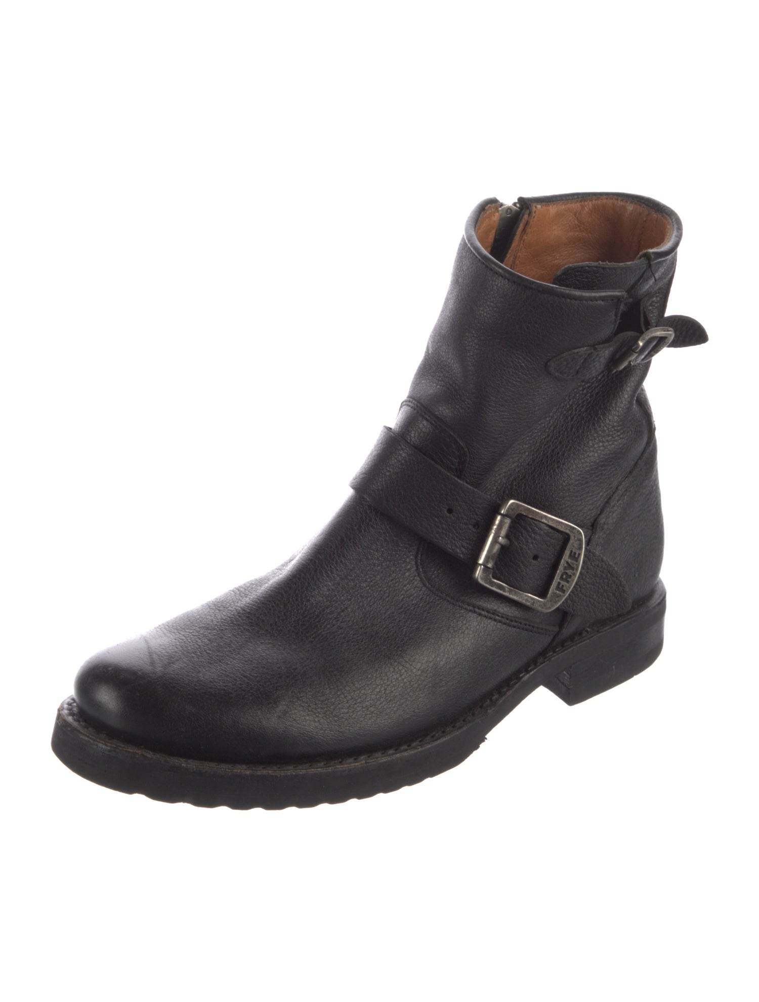 Stuart Weitzman Leather Moto Boots