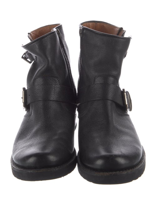 Stuart Weitzman Leather Moto Boots