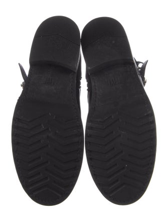 Stuart Weitzman Leather Moto Boots