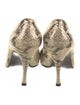 Stuart Weitzman Embossed Leather Animal Print Pumps
