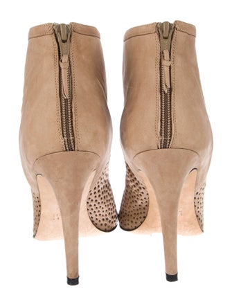 Stuart Weitzman Suede Lasercut Accents Boots