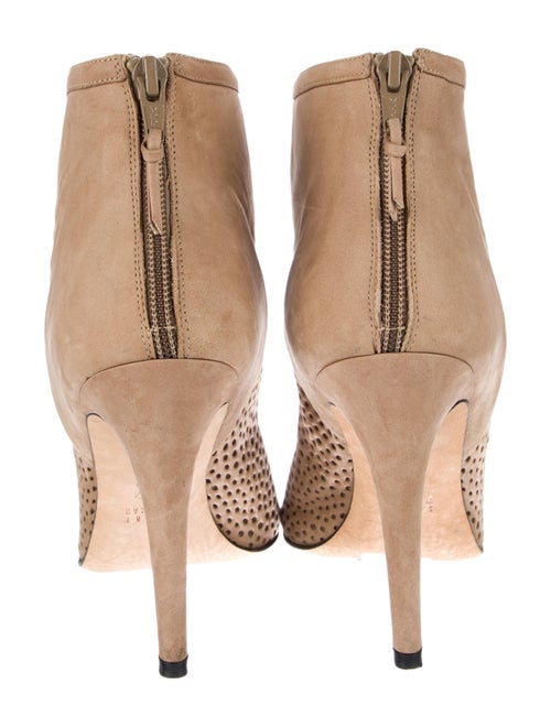 Stuart Weitzman Suede Lasercut Accents Boots