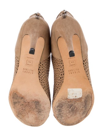 Stuart Weitzman Suede Lasercut Accents Boots