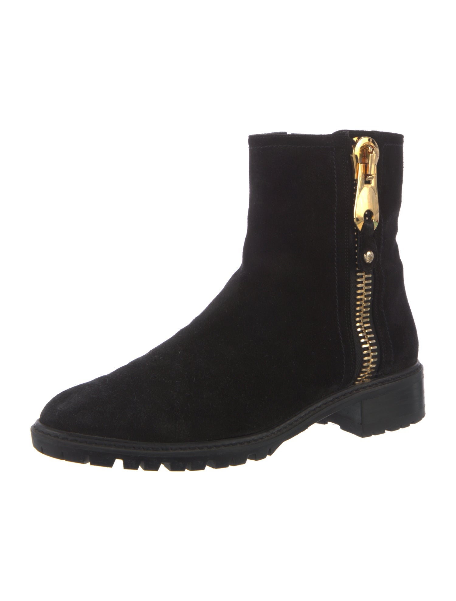 Stuart Weitzman Suede Combat Boots