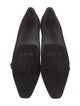 Stuart Weitzman Suede Tassel Accents Loafers