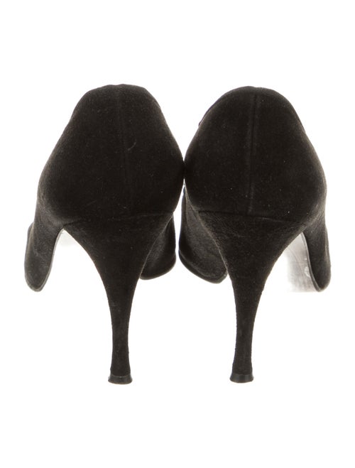 Stuart Weitzman Suede Bow Accents Pumps