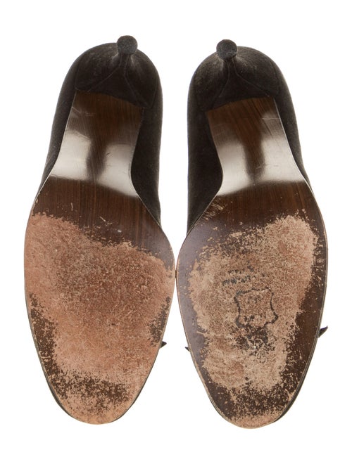 Stuart Weitzman Suede Bow Accents Pumps