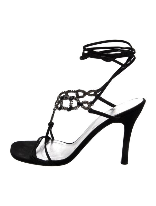 Stuart Weitzman Crystal Embellishments Gladiator Sandals