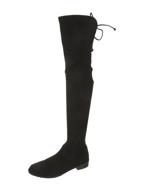 Stuart Weitzman Suede Lace-Up Boots